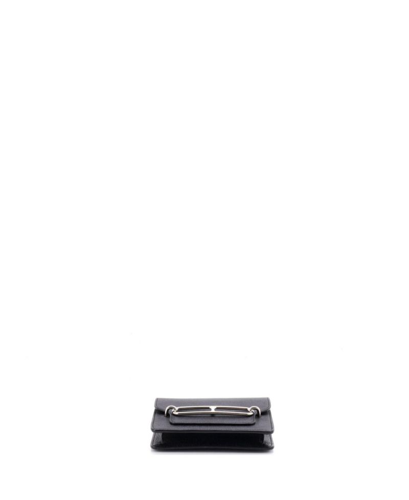 Pre-Owned Hermes Roulis Slim Wallet Chevre Mysore