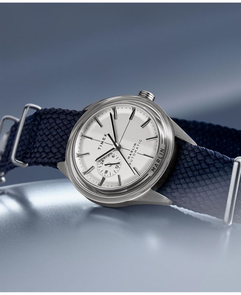 Men's Automatic Blue Fabric Watch, 38mm
