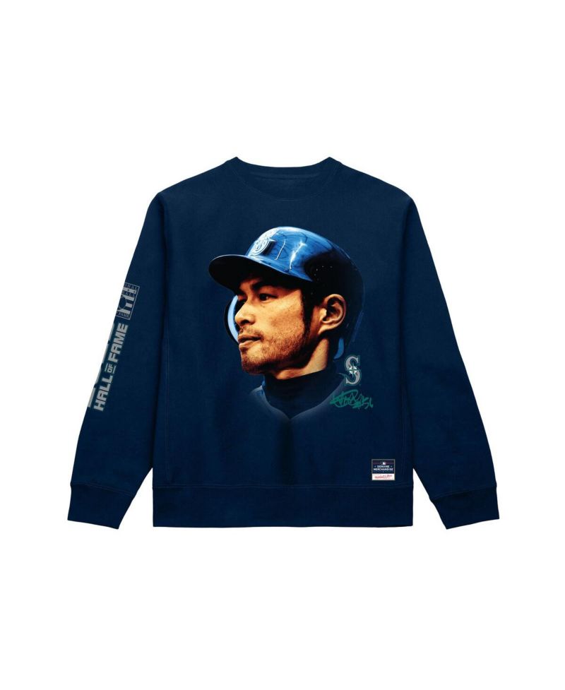 Men's Ichiro Suzuki Navy Seattle Mariners Hall of Fame Sweatshirt