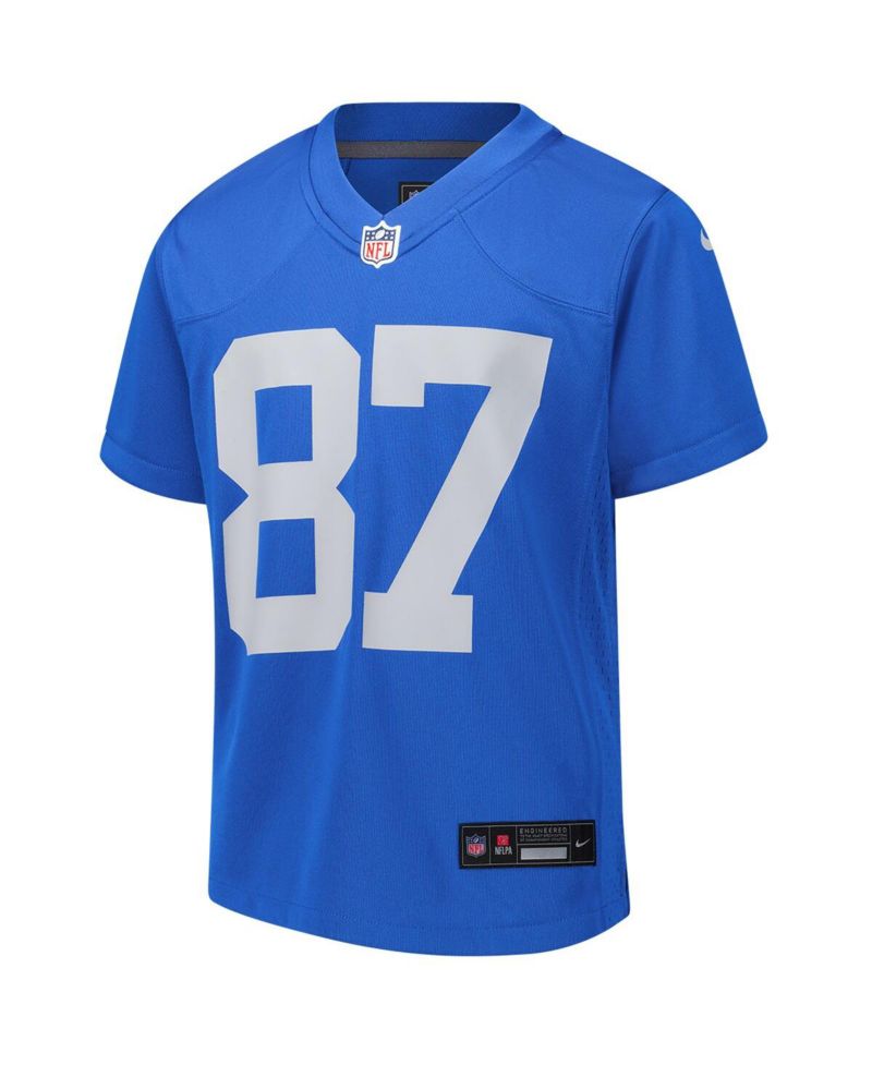Big Boys and Girls Sam LaPorta Blue Detroit Lions Alternate Game Jersey