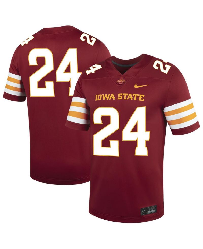 Men's 24 Cardinal Iowa State Cyclones Untouchable Replica Game Jersey