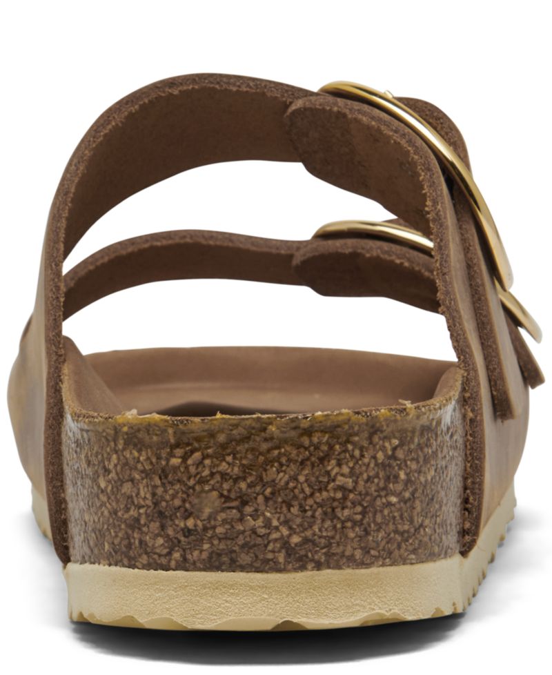 Women's Arizona Big Buckle Oiled Leather Sandals from Finish Line