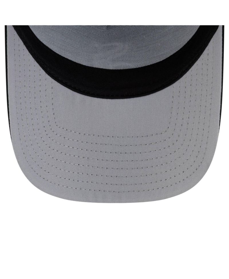 Men's Black Chicago White Sox Side Script 9FORTY A-Frame Trucker Adjustable Hat