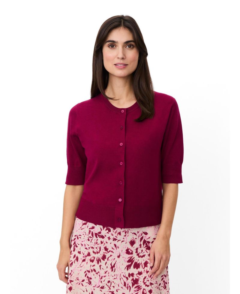 Women's Malopus Half-Sleeve Knitted Cardigan