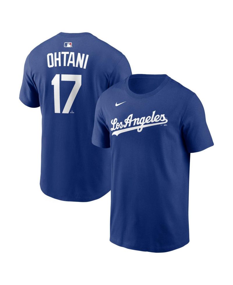 Men's Shohei Ohtani Royal Los Angeles Dodgers Alternate Wordmark T-Shirt