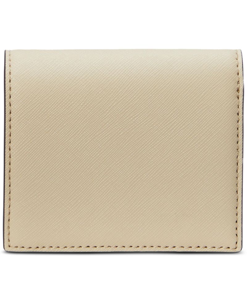 Crosshatch Leather Compact Wallet