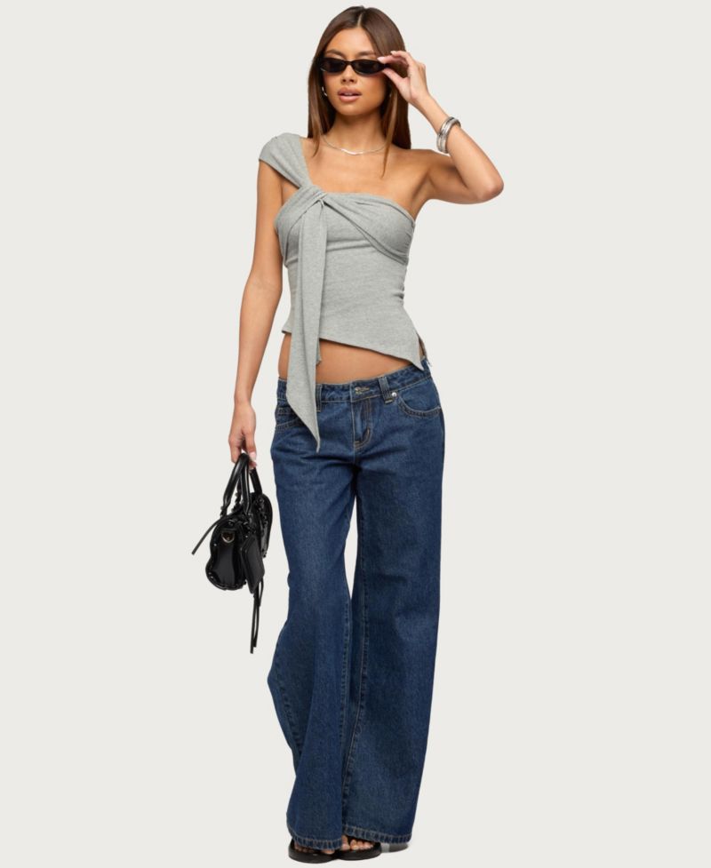 Women's Zoie Draped Tie One Shoulder Top