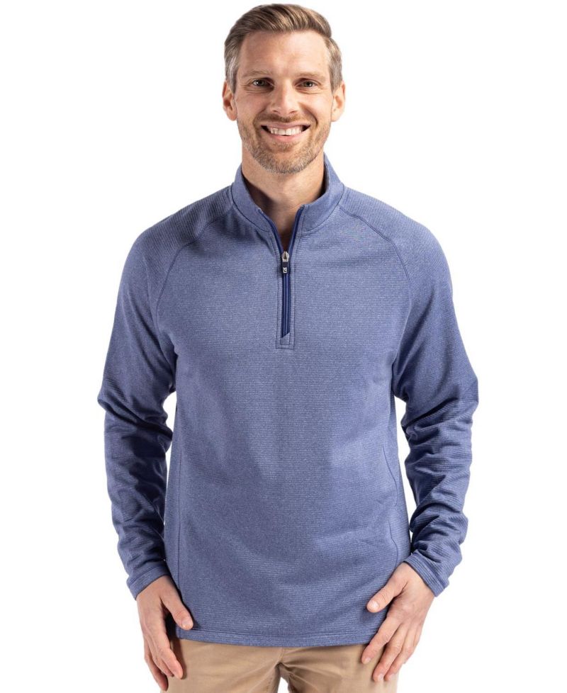 Men's Cutter and Buck Peshastin Fleece Long Sleeve Half Zip Pullover