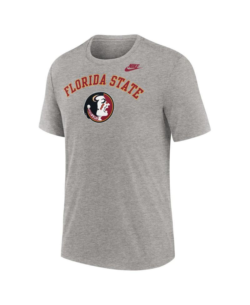 Men's Heather Gray Florida State Seminoles Legacy Arch Tri-Blend T-Shirt