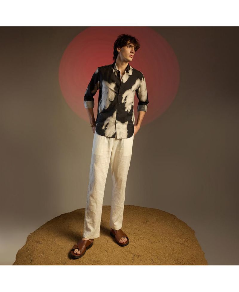 Men's Contrast Dab Shirt