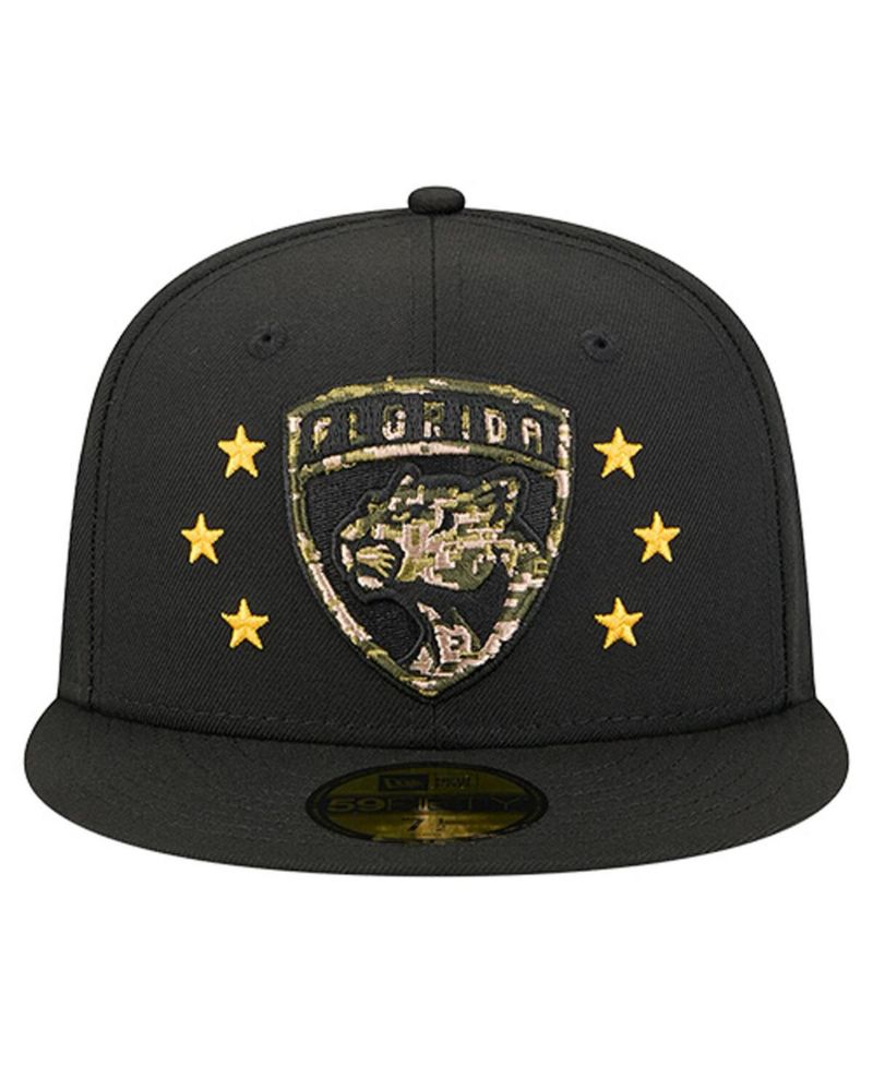 Men's Black Florida Panthers Military Appreciation Digital Camo Stars 59FIFTY Fitted Hat