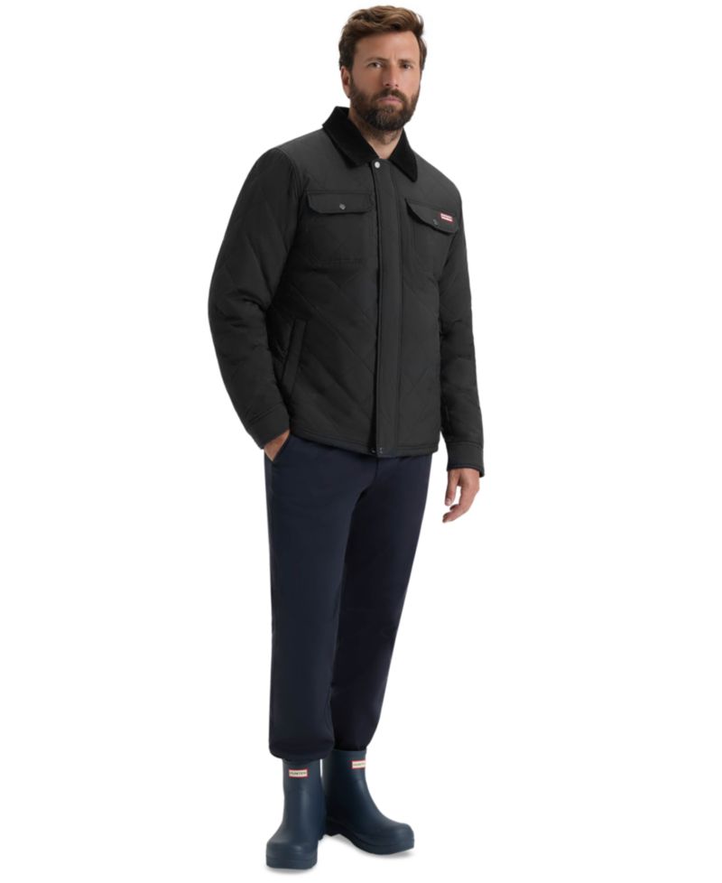 Men's Quilted Sherpa Long-Sleeve Jacket