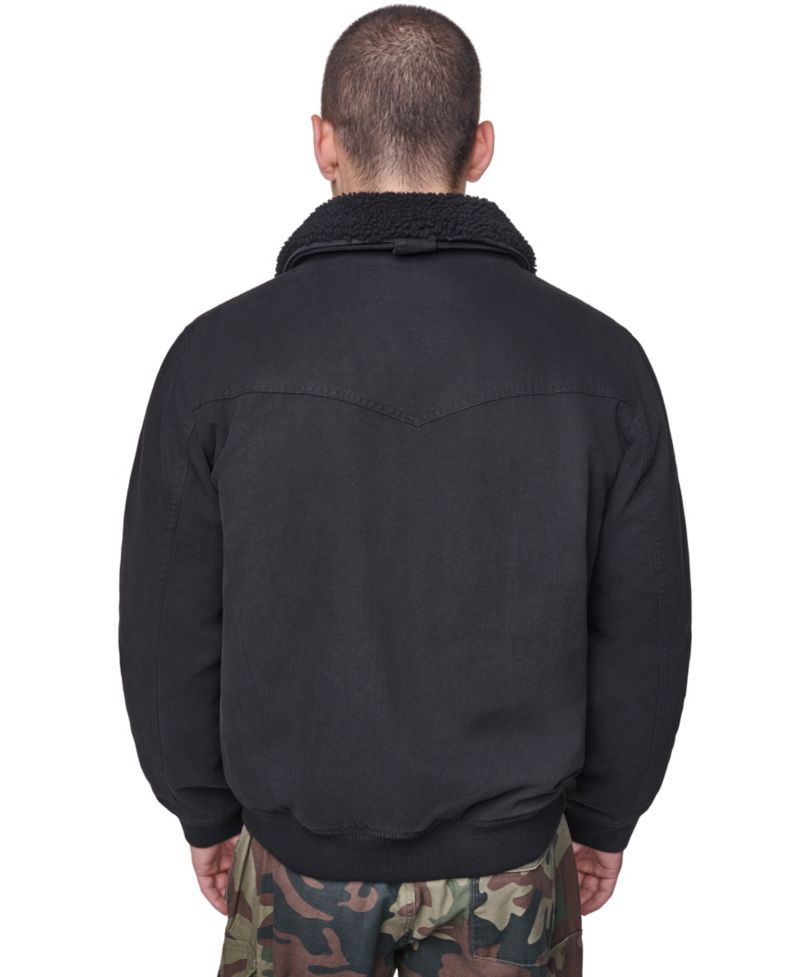 Levis Men's Sherpa Collar Western Bomber Aviator Jacket