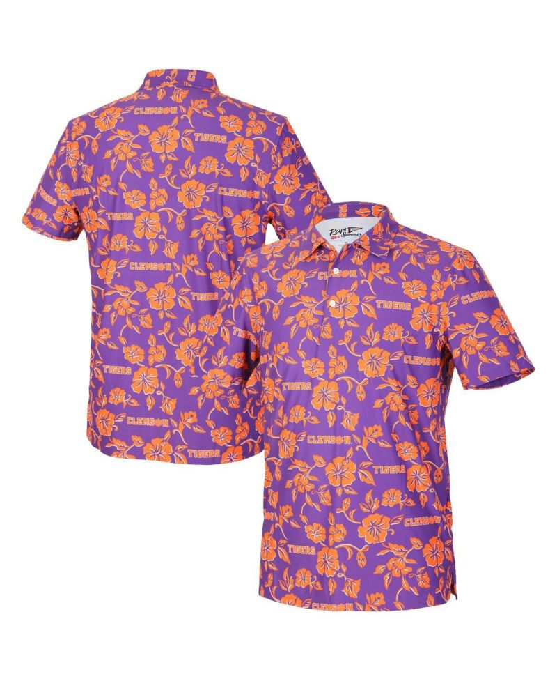 Men's Purple Clemson Tigers Pua Performance Polo Shirt