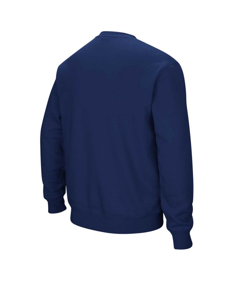 Men's Navy Columbia University Arch & Logo Pullover Sweatshirt