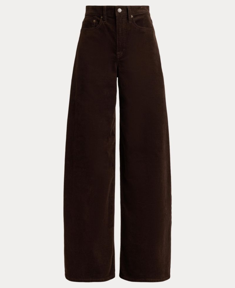 Women's Corduroy High-Rise Wide-Leg Pants