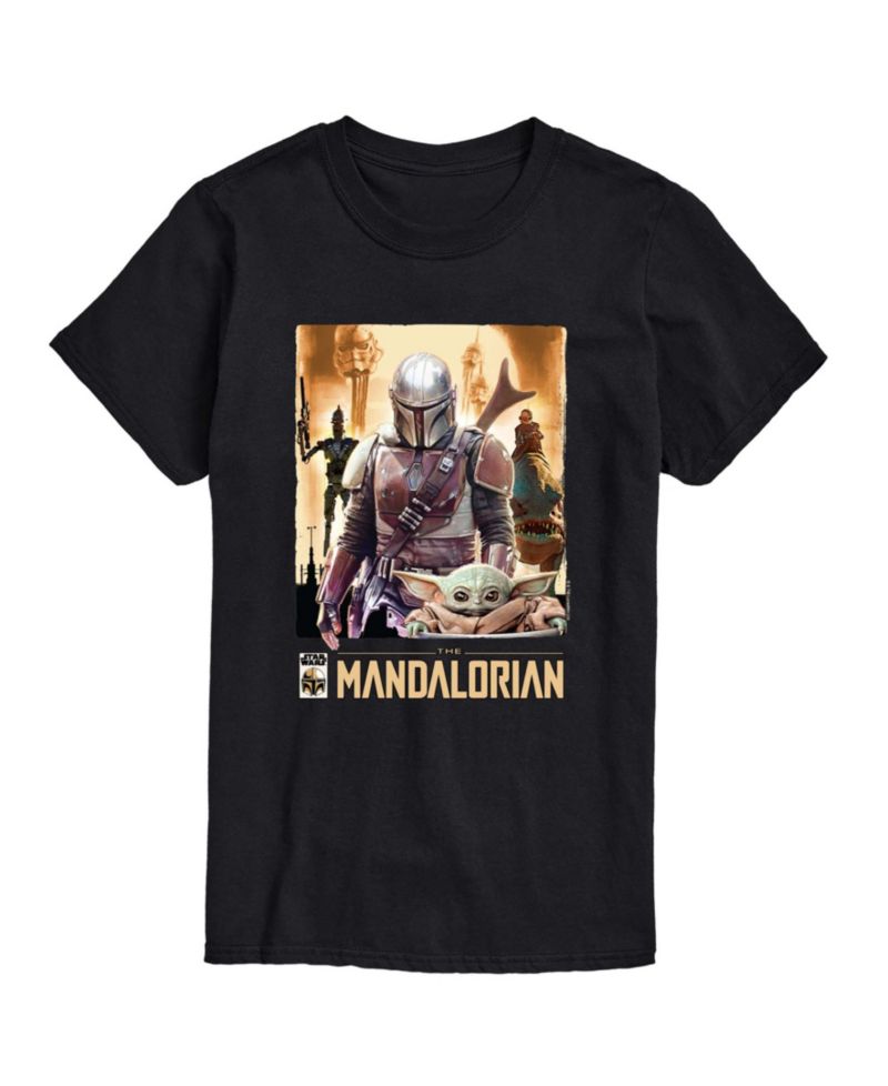 Men's The Mandalorian Collage Short-Sleeve Graphic T-Shirt