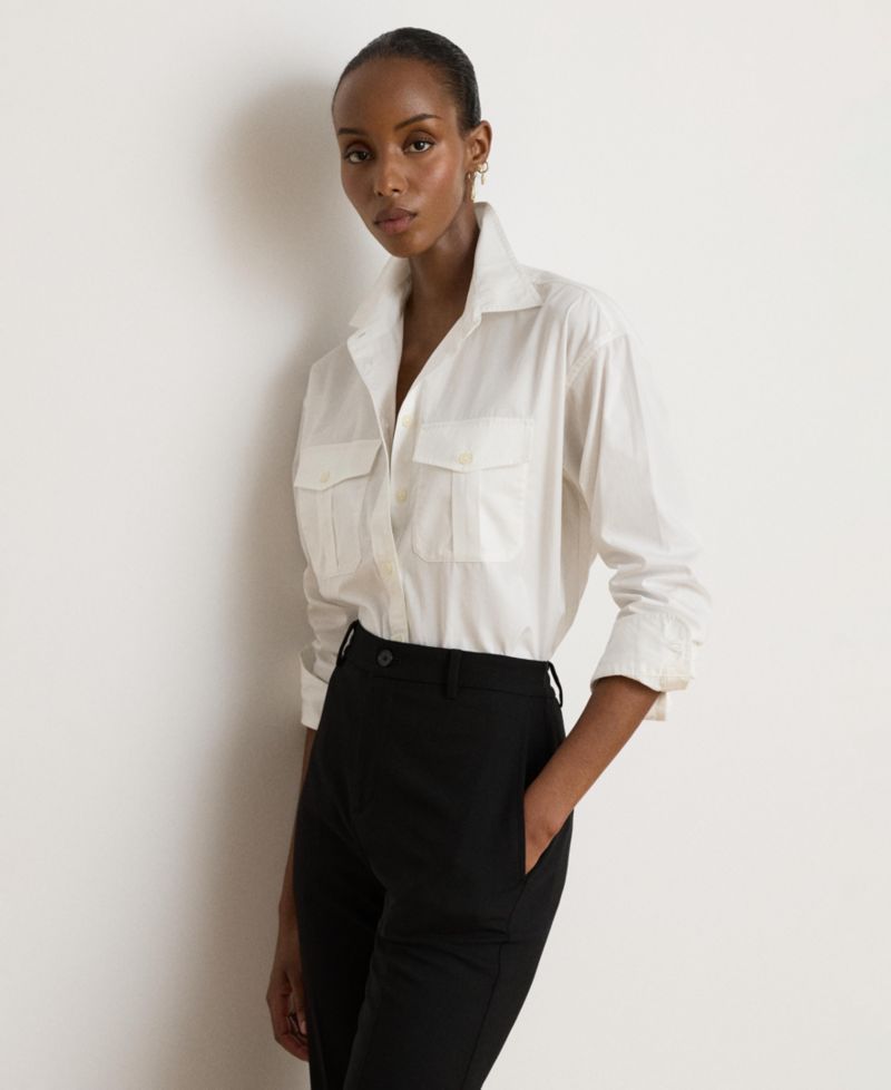 Women's Long-Sleeve Button-Front Shirt