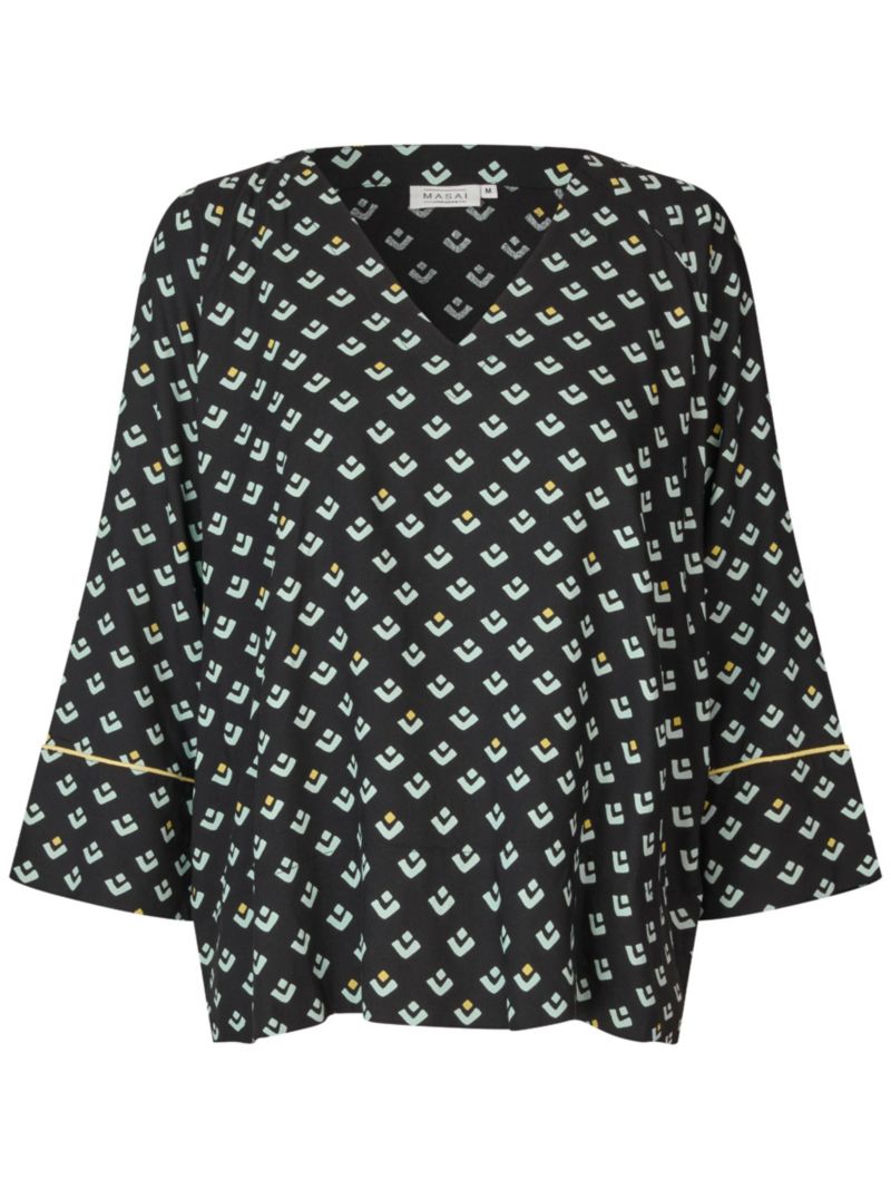 Women's Beniko V-Neck Printed Blouse