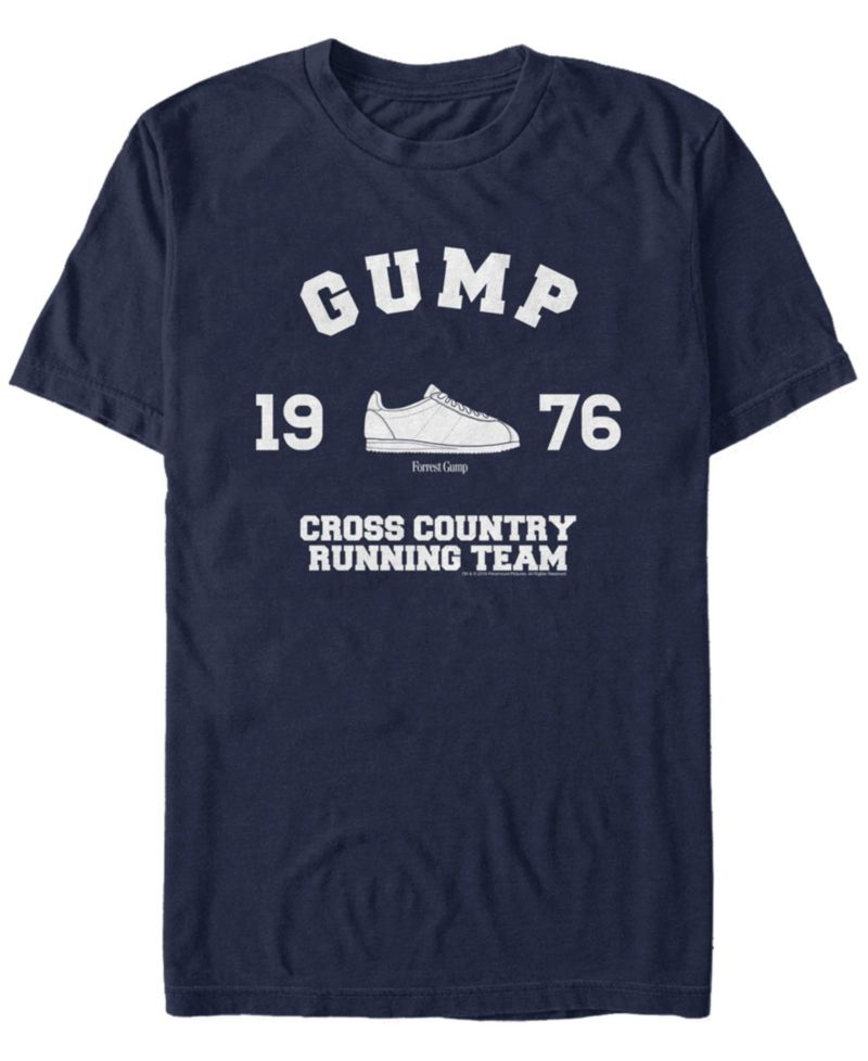 Men's Cross Country Running Team Shoe Logo Short Sleeve T- shirt