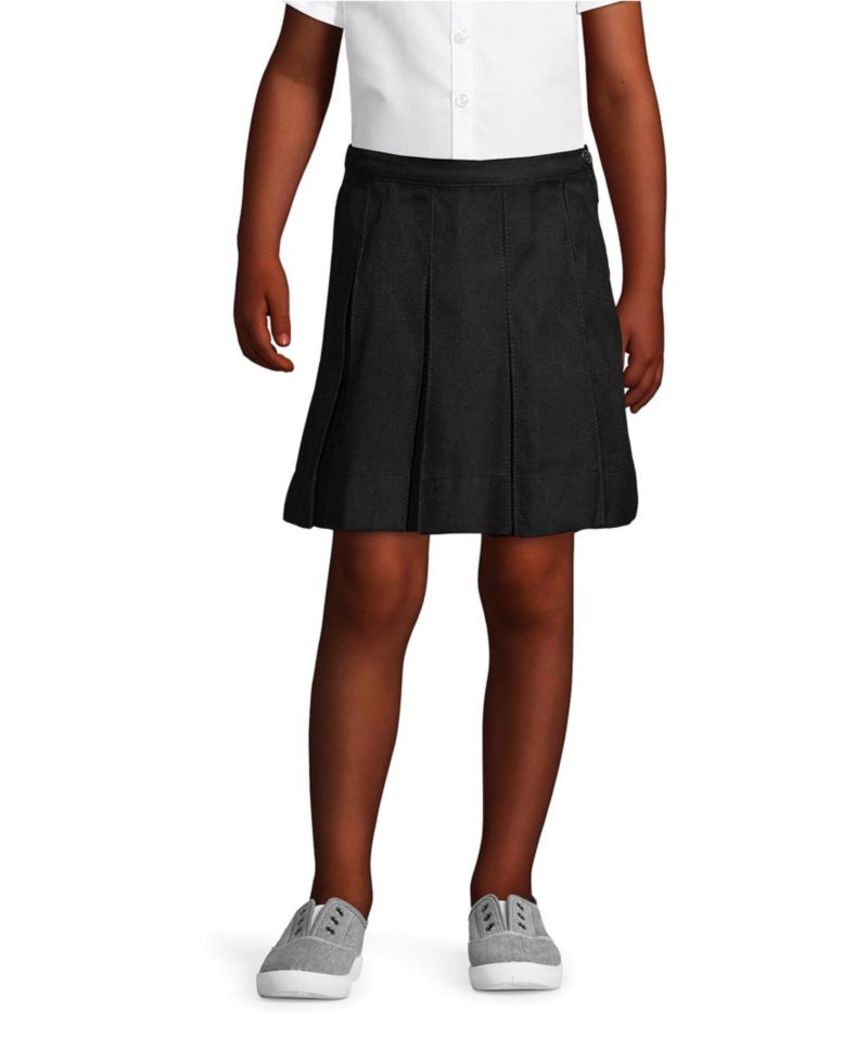 Big Girls Box Pleat Skirt Above the Knee