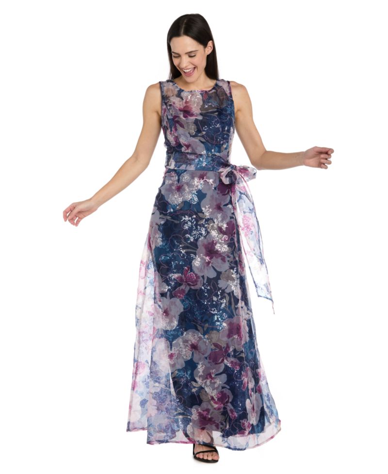 Women’s Sequin-Printed Organza Dress