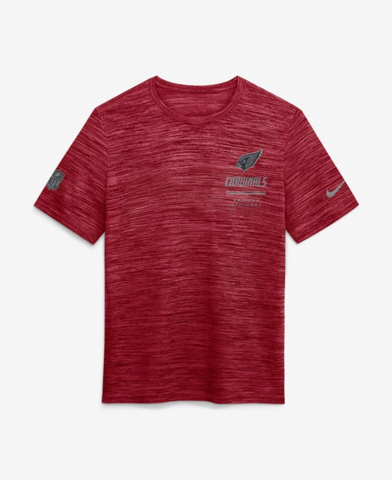 Men's Cardinal Arizona Cardinals Sideline Double Covered Dri-FIT Velocity T-Shirt