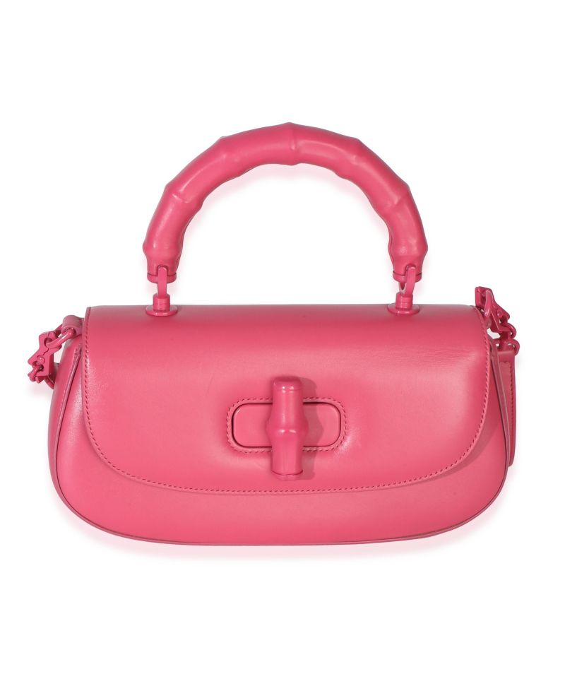 Pink Calfskin Medium Bamboo Diva Bag