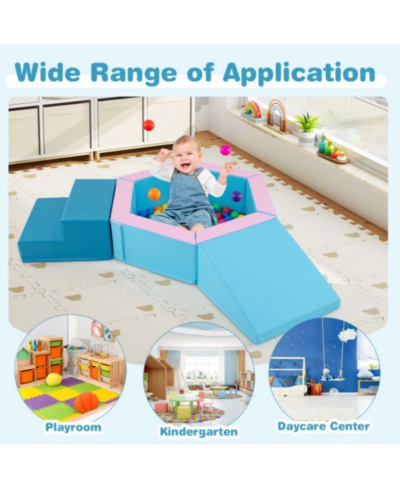 3 Piece Baby Foam Climbing Set with 100 Ocean Balls