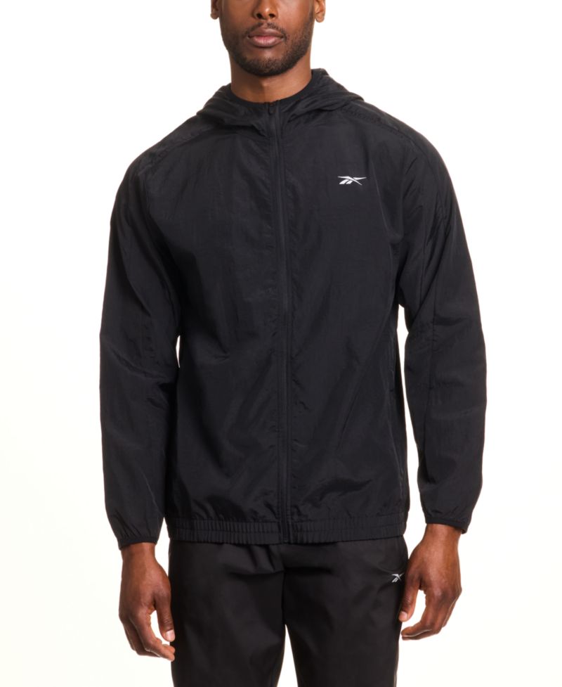 Men's Hooded Zip-Front Track Jacket