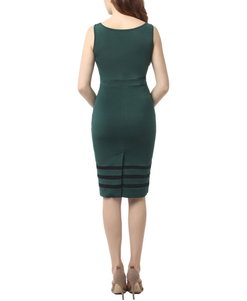 Women's Crisscrossed Neck Midi Dress