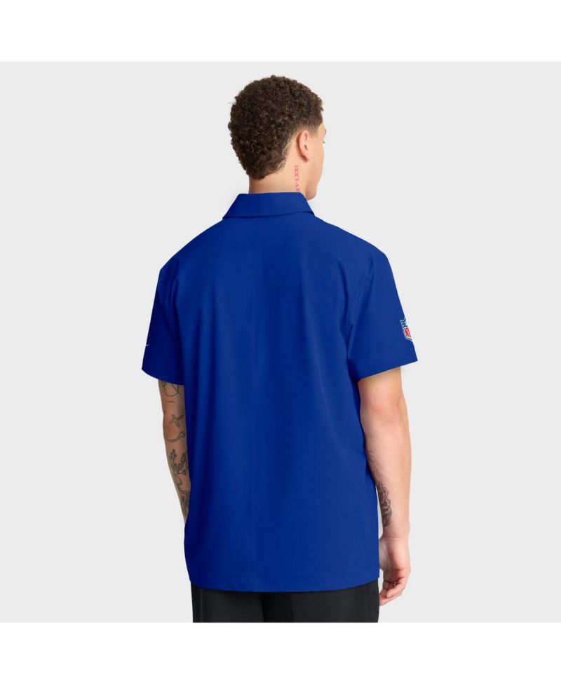 Men's Royal Buffalo Bills Sideline City Pride Woven Performance Polo Shirt