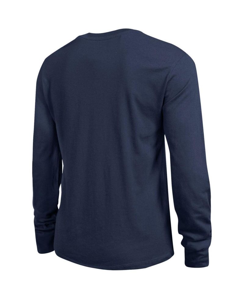 Women's Navy Notre Dame Fighting Irish Arch Over Logo Long Sleeve T-Shirt
