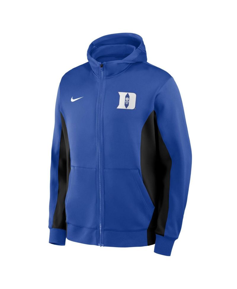 Men's Royal/Black Duke Blue Devils Dri-FIT Game Full-Zip Hoodie Jacket