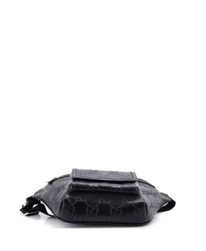 Front Pocket Belt Bag GG Embossed Perforated Leather