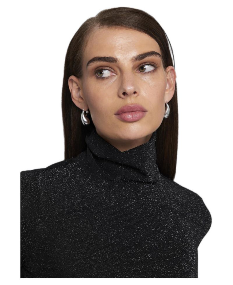 Women's Knit Turtleneck Top Solid