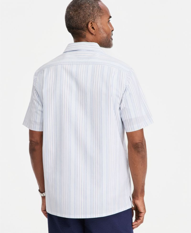 Men's Summer Dobby Short-Sleeve Shirt