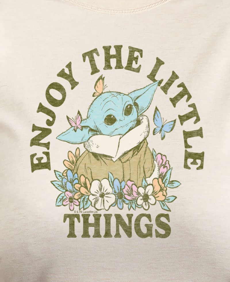 Plus Size Star Wars Mandalorian Enjoy The Little Things Graphic Pullover Top