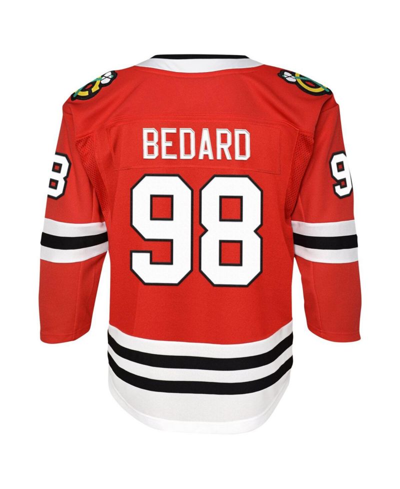 Big Boys Connor Bedard Red Chicago Blackhawks Home Premier Player Jersey