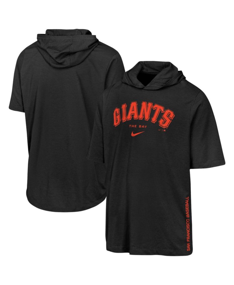Big Boys and Girls Black San Francisco Giants Dri-FIT Hooded T-Shirt