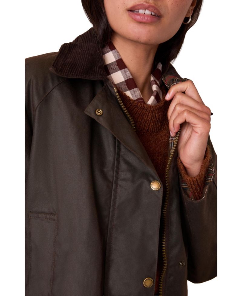 Women's Raglan Sleeve Waxed Jacket