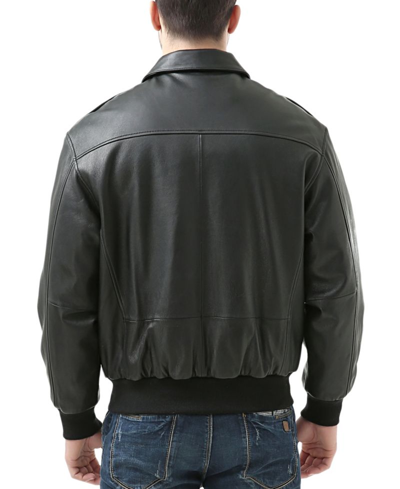 Men's A-2 Leather Flight Bomber Jacket
