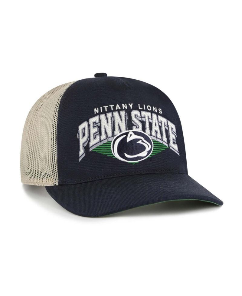 Men's Navy Penn State Nittany Lions Pomona Mesh Hitch Adjustable Trucker Hat