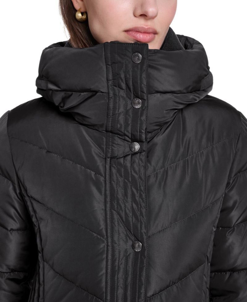 Women's Quilted Puffer Hooded Coat