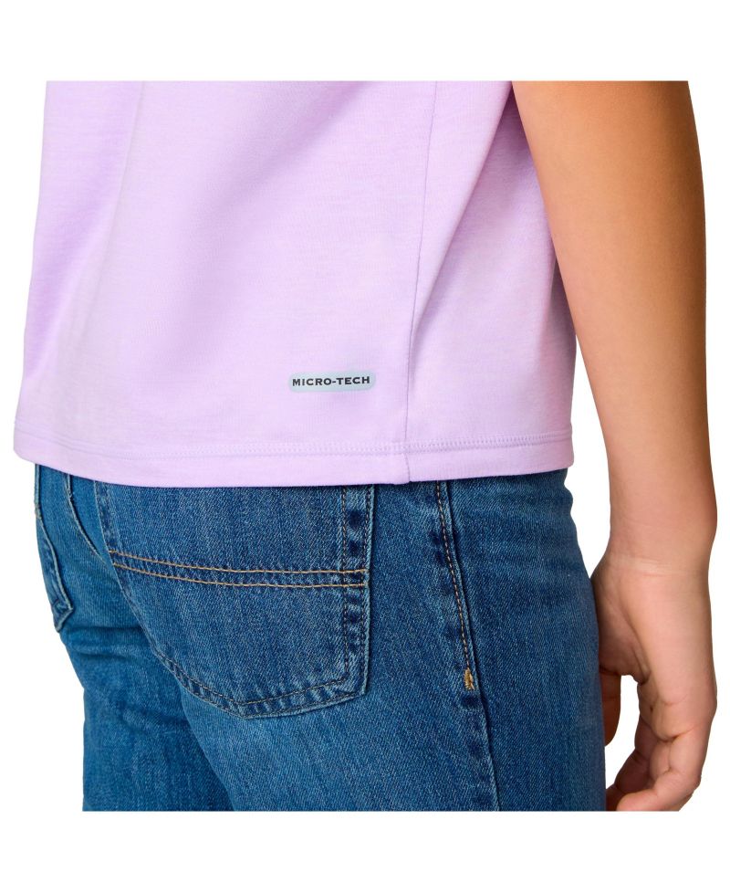 Girls' Microtech Graphic Crew Neck Shirt