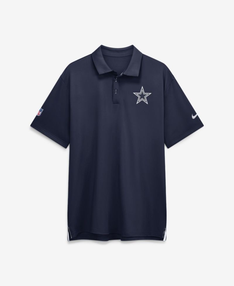 Men's Navy Dallas Cowboys Sideline Tour Dri-FIT Polo Shirt