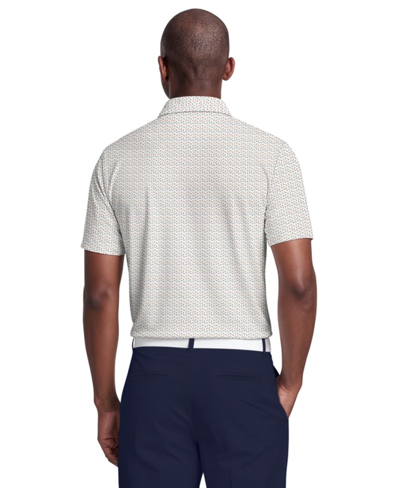 Men's Confetti Print Golf Polo Shirt