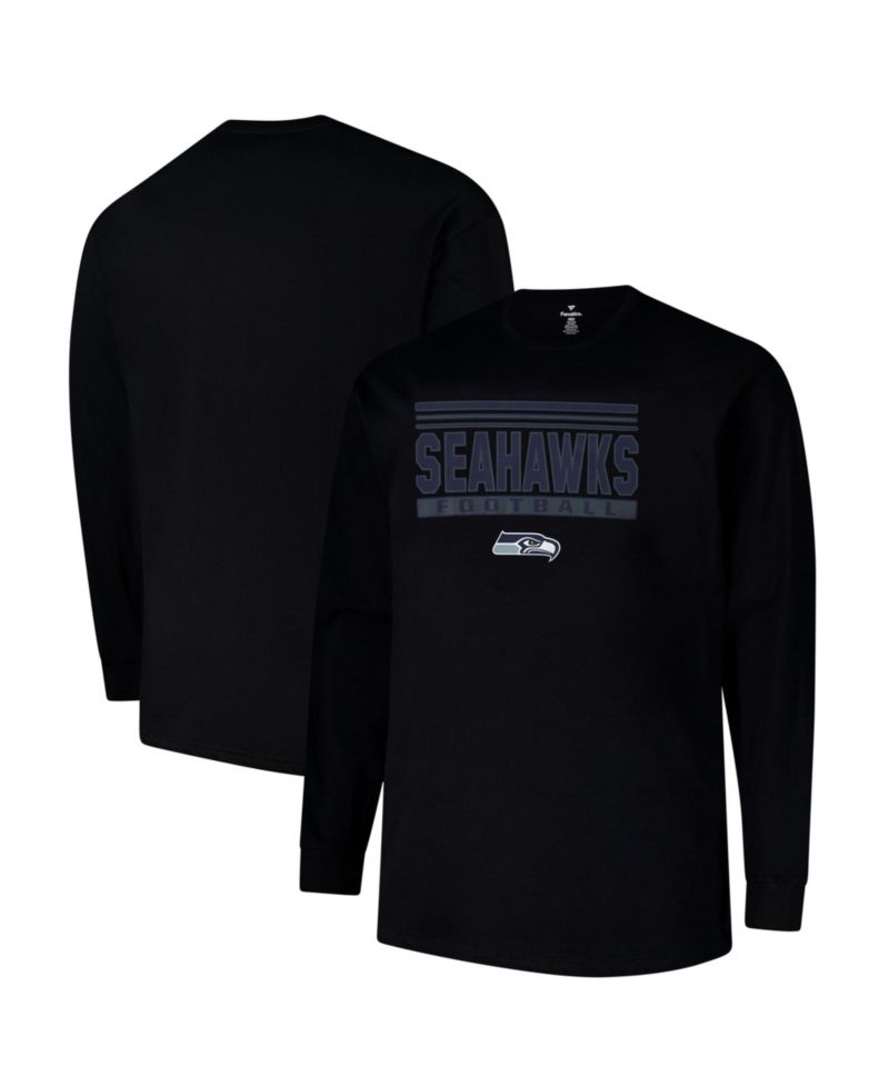 Men's Big & Tall Seattle Seahawks Profile Long-Sleeve Screen-Printed T-Shirt