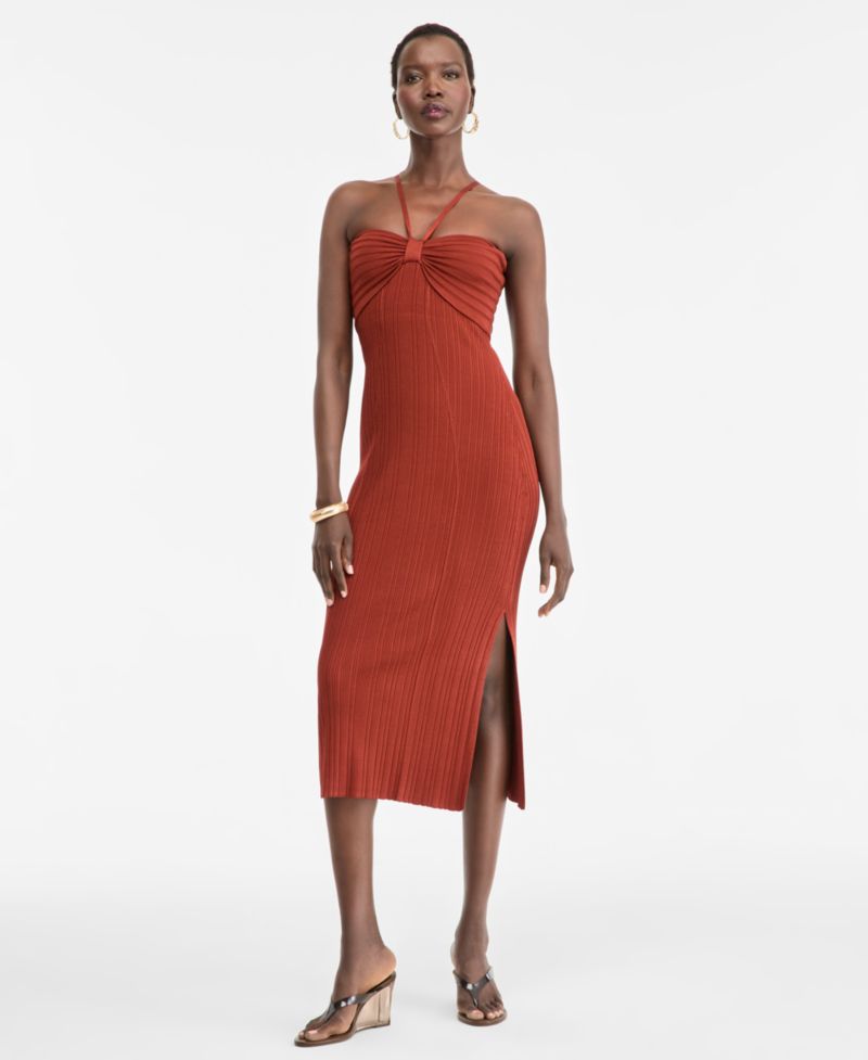Women's Halter Sweater Dress