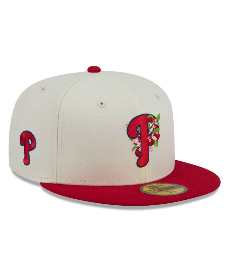 Men's White/Red Philadelphia Phillies Blossom 59FIFTY Fitted Hat